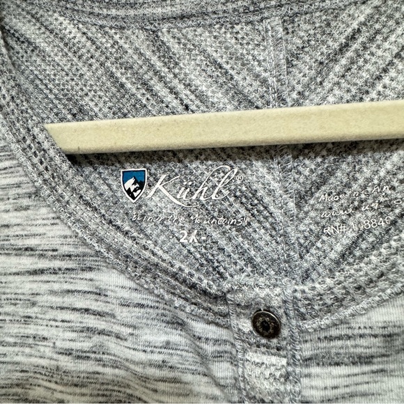 Kuhl Heathered Gray Women's Short Sleeve Top - Picture 3 of 5